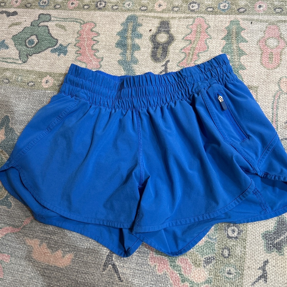 Blue Lululemon hotty  hot shorts